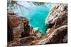 Blue Sea and Rocks-Lamarinx-Mounted Photographic Print