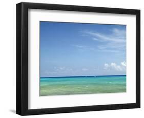 Blue Sea and Sky, Cancun, Mexico-Angelo Cavalli-Framed Photographic Print