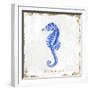 Blue Sea Horse-Eva Watts-Framed Art Print