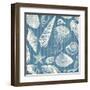 Blue Sea Mash Up-Jace Grey-Framed Art Print