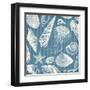 Blue Sea Mash Up-Jace Grey-Framed Art Print