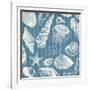 Blue Sea Mash Up-Jace Grey-Framed Art Print