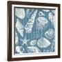 Blue Sea Mash Up-Jace Grey-Framed Art Print