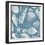 Blue Sea Mash Up-Jace Grey-Framed Art Print