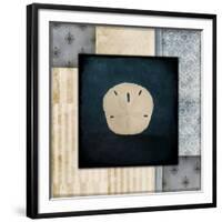 Blue Sea Sand Dollar-LightBoxJournal-Framed Giclee Print