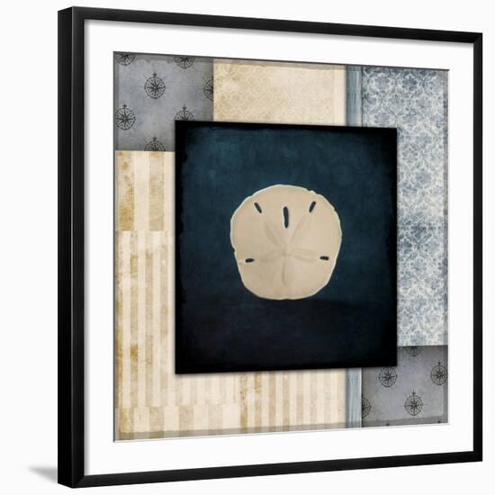 Blue Sea Sand Dollar-LightBoxJournal-Framed Giclee Print