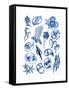 Blue Sea-Albert Koetsier-Framed Stretched Canvas