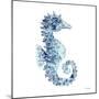 Blue Seahorse-Patti Bishop-Mounted Art Print