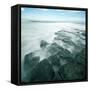 Blue Seascape 01-Tom Quartermaine-Framed Stretched Canvas