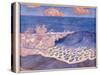 Blue Seascape, Wave Effect, c.1893-Georges Lacombe-Stretched Canvas