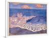 Blue Seascape, Wave Effect, c.1893-Georges Lacombe-Framed Giclee Print