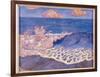 Blue Seascape, Wave Effect, c.1893-Georges Lacombe-Framed Giclee Print