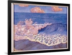 Blue Seascape, Wave Effect, c.1893-Georges Lacombe-Framed Giclee Print