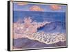 Blue Seascape, Wave Effect, c.1893-Georges Lacombe-Framed Stretched Canvas