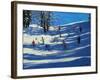 Blue Shadows, Morzine-Andrew Macara-Framed Giclee Print