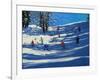 Blue Shadows, Morzine-Andrew Macara-Framed Giclee Print