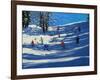 Blue Shadows, Morzine-Andrew Macara-Framed Giclee Print