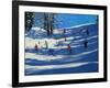 Blue Shadows, Morzine-Andrew Macara-Framed Giclee Print