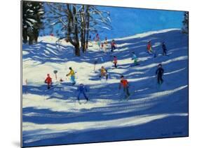 Blue Shadows, Morzine-Andrew Macara-Mounted Giclee Print