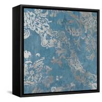 Blue Shapes-Aimee Wilson-Framed Stretched Canvas