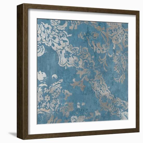 Blue Shapes-Aimee Wilson-Framed Art Print