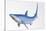 Blue Shark Profile-null-Stretched Canvas