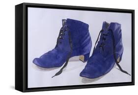 Blue Shoes, 1997-Alan Byrne-Framed Stretched Canvas