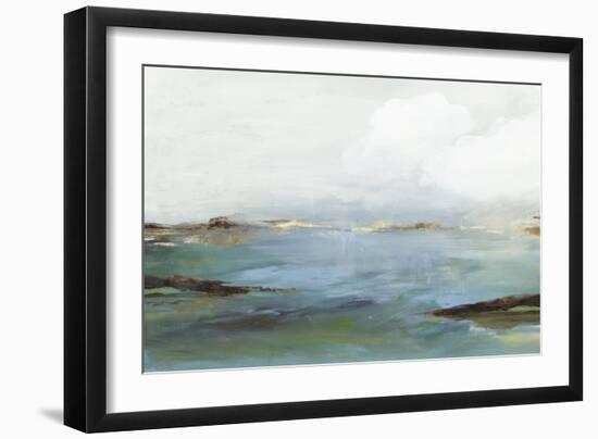 Blue Shore Serene-Allison Pearce-Framed Art Print