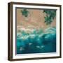Blue Shore-Danusia Keusder-Framed Art Print