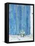 Blue Shutter, 1990-Diana Schofield-Framed Stretched Canvas