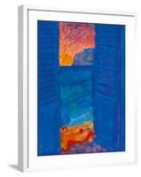 Blue Shutter I-Sara Hayward-Framed Giclee Print