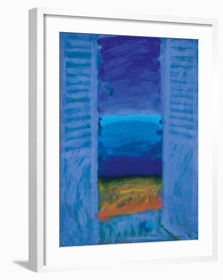 Blue Shutter II-Sara Hayward-Framed Giclee Print