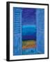 Blue Shutter II-Sara Hayward-Framed Giclee Print