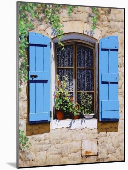 Blue Shutters-Michael Swanson-Mounted Art Print