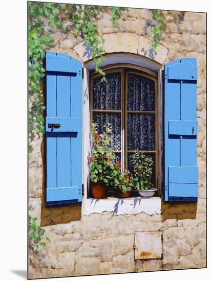 Blue Shutters-Michael Swanson-Mounted Art Print