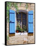 Blue Shutters-Michael Swanson-Framed Stretched Canvas