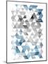 Blue Silver Triangles Mates-NULL OnRei-Mounted Art Print
