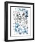 Blue Silver Triangles Mates-OnRei-Framed Art Print