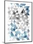 Blue Silver Triangles Mates-OnRei-Mounted Art Print