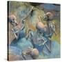 Blue Skelly Dancers-Marie Marfia Fine Art-Stretched Canvas