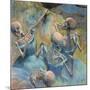 Blue Skelly Dancers-Marie Marfia Fine Art-Mounted Giclee Print