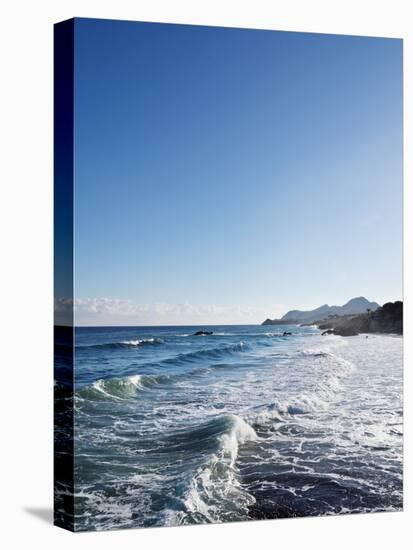 Blue Sky above Sea with Some Waves-Norbert Schaefer-Stretched Canvas