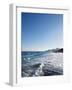 Blue Sky above Sea with Some Waves-Norbert Schaefer-Framed Photographic Print