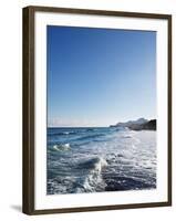 Blue Sky above Sea with Some Waves-Norbert Schaefer-Framed Photographic Print