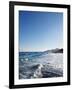 Blue Sky above Sea with Some Waves-Norbert Schaefer-Framed Photographic Print