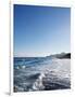 Blue Sky above Sea with Some Waves-Norbert Schaefer-Framed Photographic Print