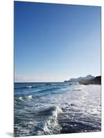 Blue Sky above Sea with Some Waves-Norbert Schaefer-Mounted Photographic Print