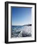 Blue Sky above Sea with Some Waves-Norbert Schaefer-Framed Photographic Print