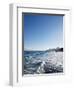 Blue Sky above Sea with Some Waves-Norbert Schaefer-Framed Photographic Print