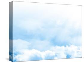 Blue Sky and Clouds Abstract Illustration-karandaev-Stretched Canvas